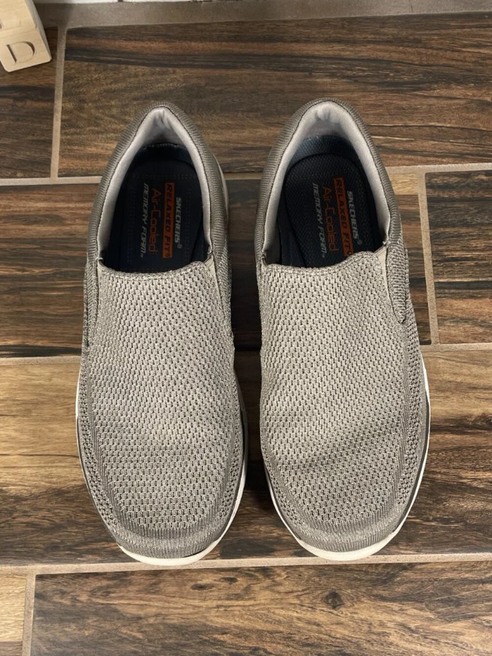 Skechers Expected Gomel Shoes Mens Size 13 Taupe Relaxed Fit Slip On Loafer
